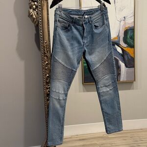 H&M Denim Skinny Jeans with Knee Detailing